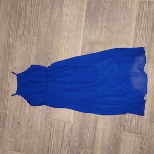 Royal Blue High Neck Girls Dress size 7